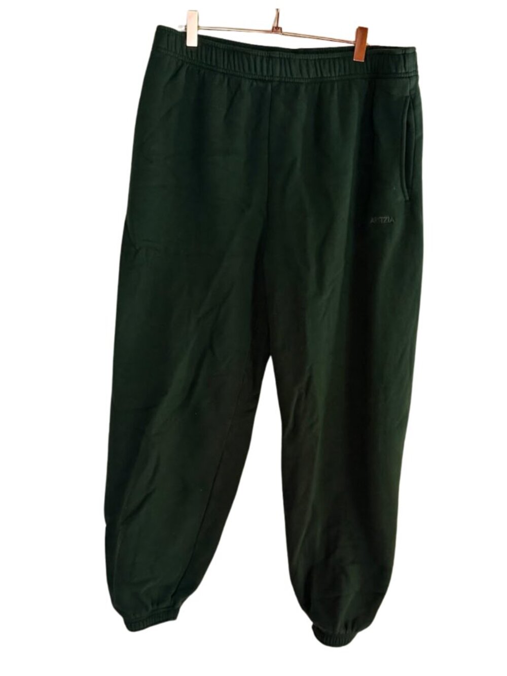 Aritzia Cozy Sweatfleece Mega Jogger in Campus Green